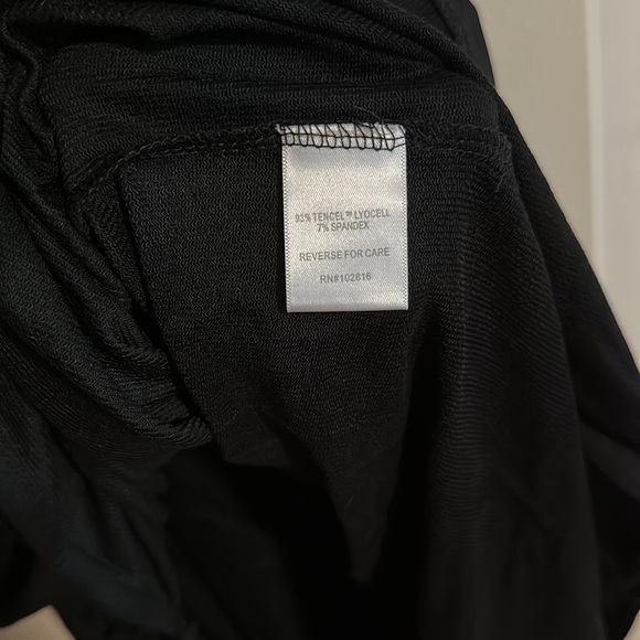 Garnet Hill Midi Black Dress NWT - Picture 7 of 9